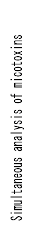 Simultaneous analysis of mycotoxins