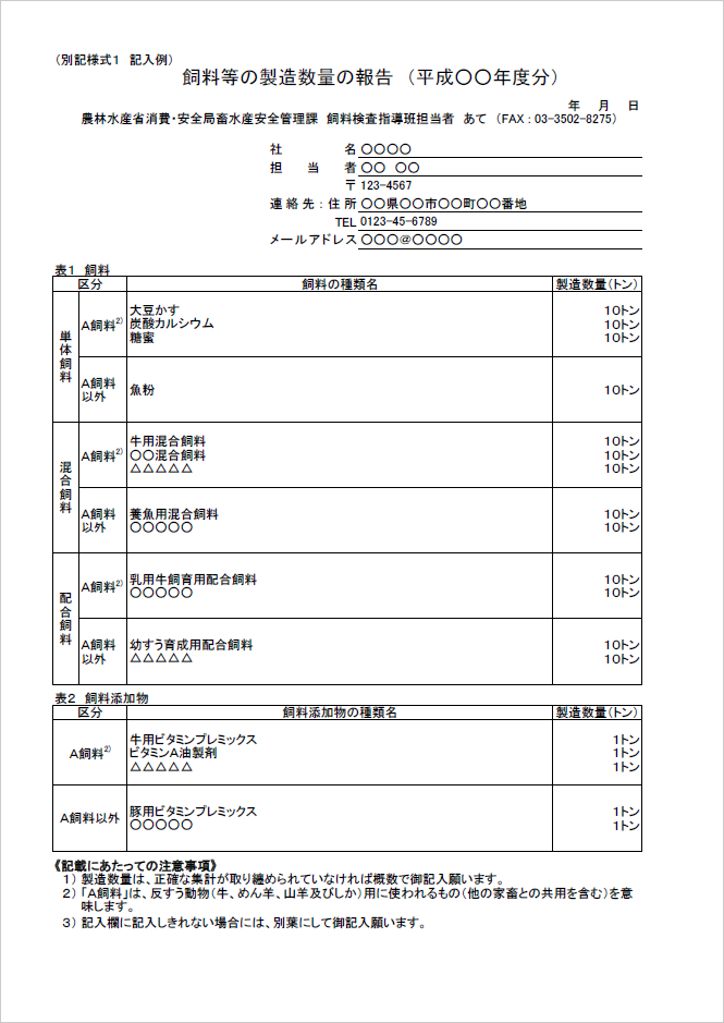 別記様式１記入例